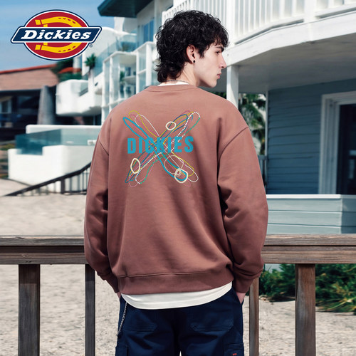 Dickies美式潮牌圆领套头卫衣男