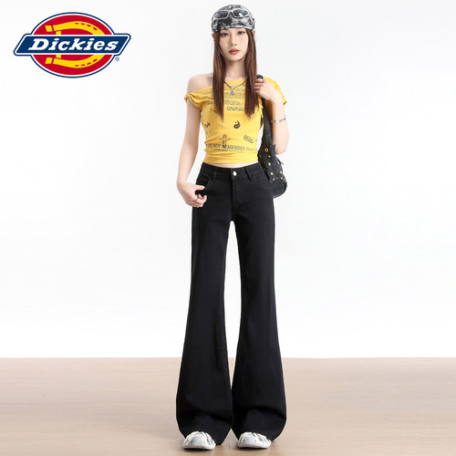 Dickies薄款宽松微喇垂感牛仔裤