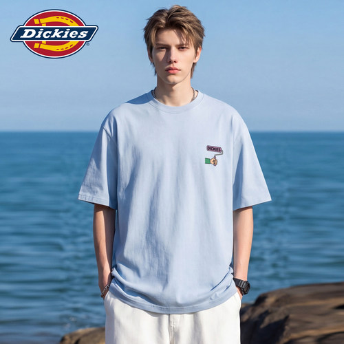 Dickies帝酷适纯棉短袖T恤男夏季美式趣味印花休闲情侣半袖上衣M