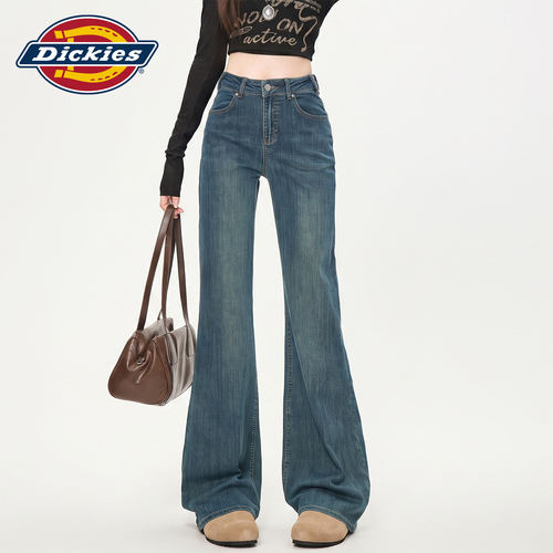 Dickies帝酷适美式微喇牛仔裤女Y
