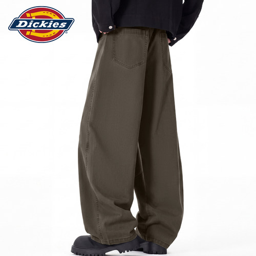 Dickies大阔腿弯刀裤男款