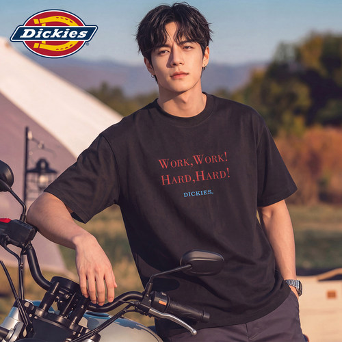 Dickies潮流字母印花圆领短袖T恤