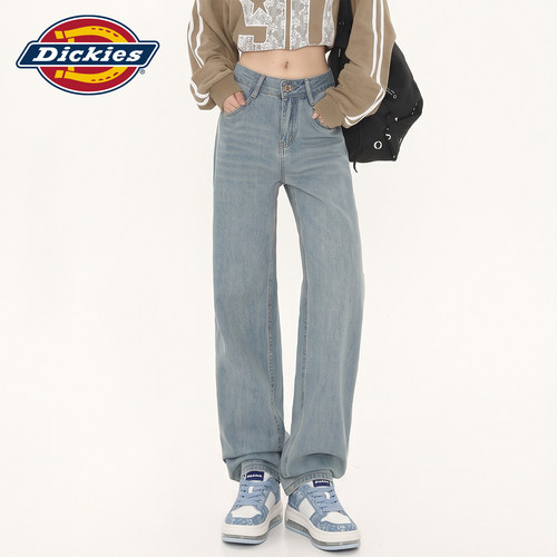 Dickies帝酷适窄版直筒牛仔裤女Y