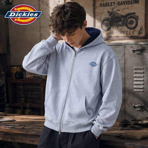 Dickies经典小标连帽拉链卫衣