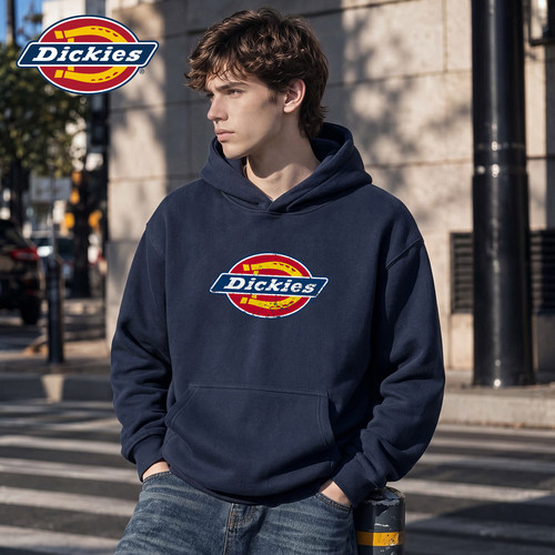 Dickies袋鼠兜带帽套头长袖卫衣
