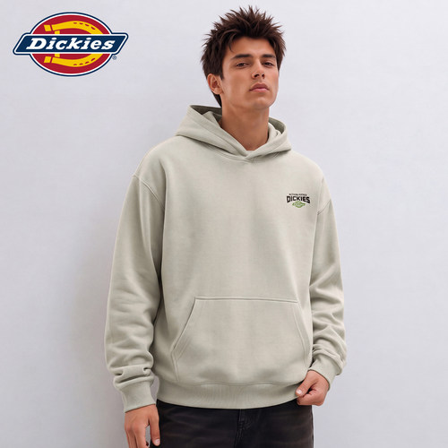 Dickies简约小标印花连帽卫衣衫