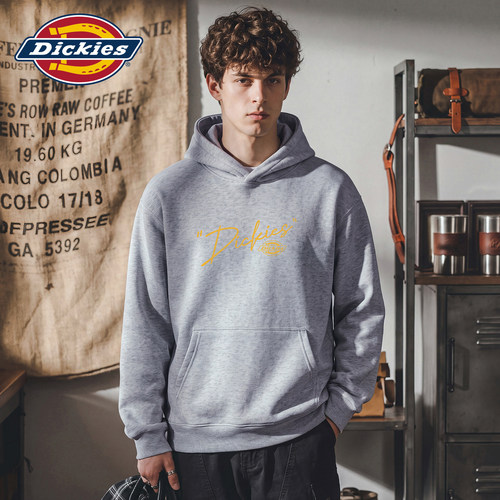 Dickies美式字母印花连帽卫衣衫