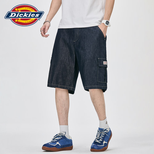 Dickies宽松百搭休闲牛仔五分裤