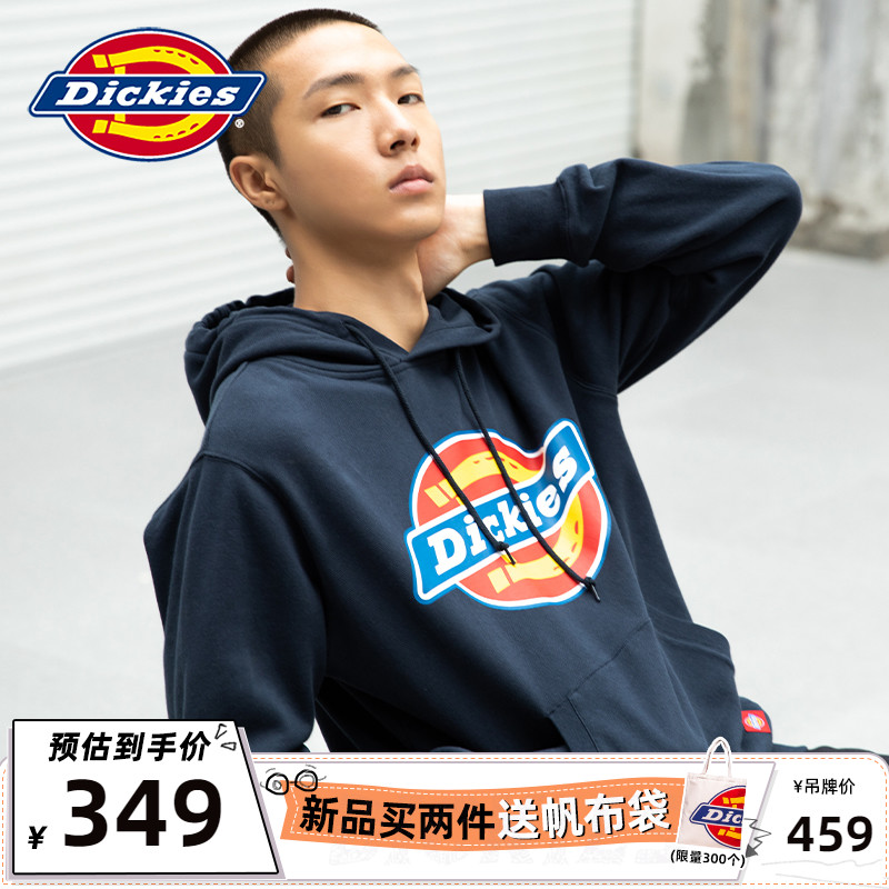 DickiesLOGO连帽印花情侣卫衣男全棉毛圈布上衣 DK007060