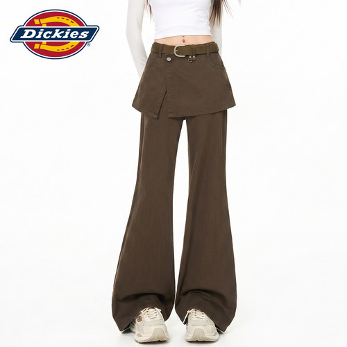 Dickies帝酷适屁帘微喇牛仔裤女Y