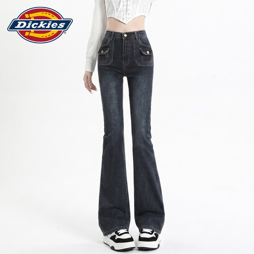 Dickies帝酷适美式微喇牛仔裤女Y