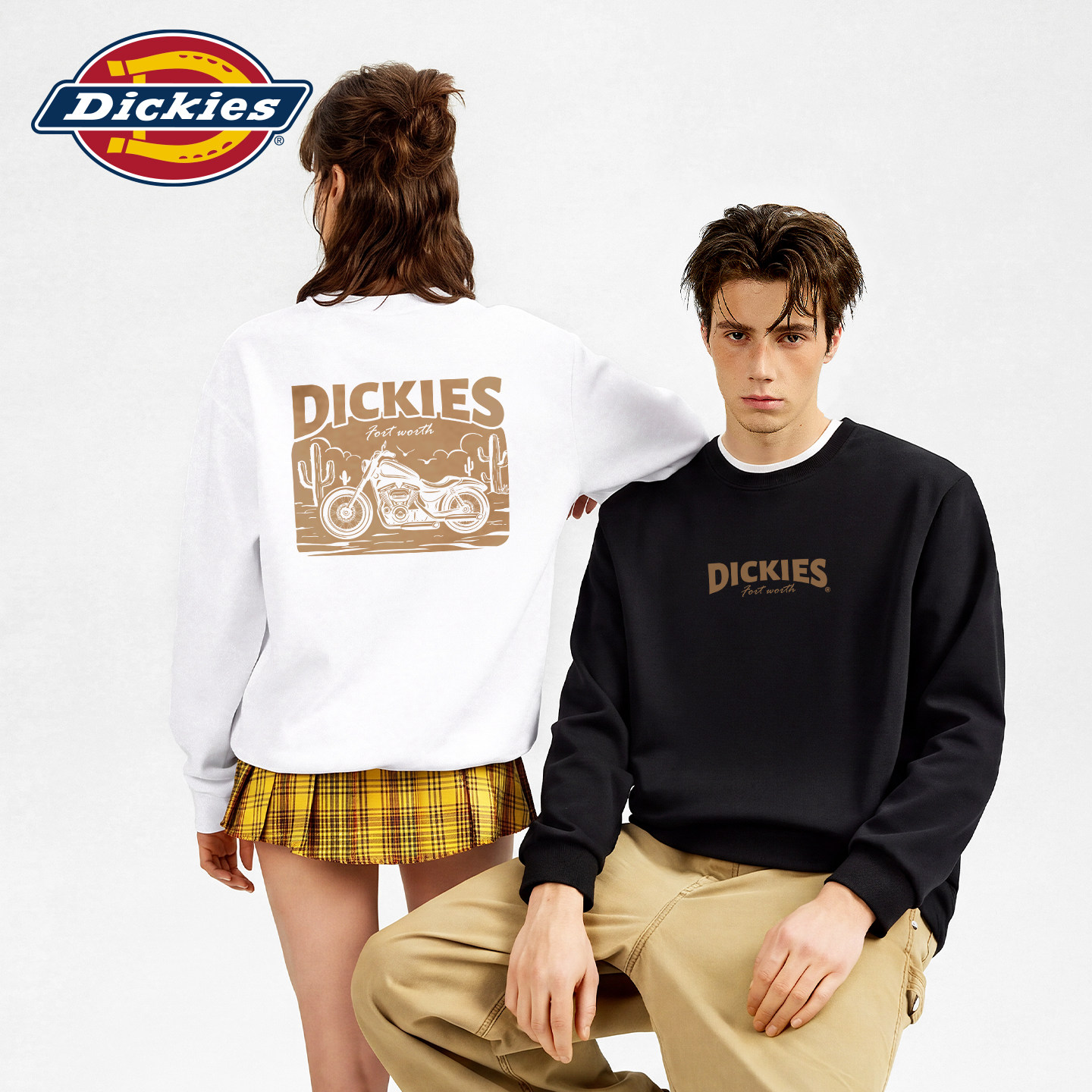 Dickies卫衣男2026新款美式复古男女同款经典Logo秋季新款情侣装A