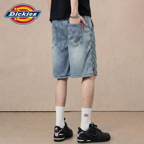 Dickies帝酷适直筒牛仔短裤男夏