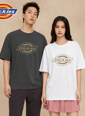 Dickies美式潮牌短袖t恤男士2026新款夏季纯棉宽松纯棉情侣半袖A