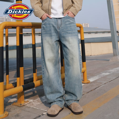 Dickies男秋季休闲百搭牛仔长裤