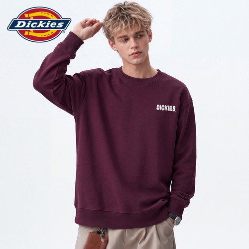 Dickies美式简约印花圆领卫衣