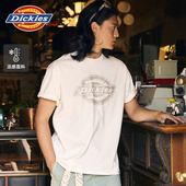 Dickies帝酷适25春夏新款 凉感面料前胸大LOGO印花短袖 T恤男女情侣