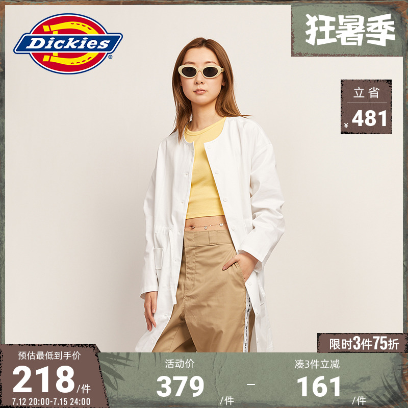 Dickies商场同款女式工装风长袖休闲连衣裙