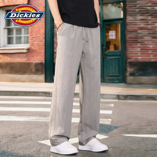 【莱赛尔亚麻】Dickies帝酷适休闲裤男夏季薄款宽松直筒垂感裤子M