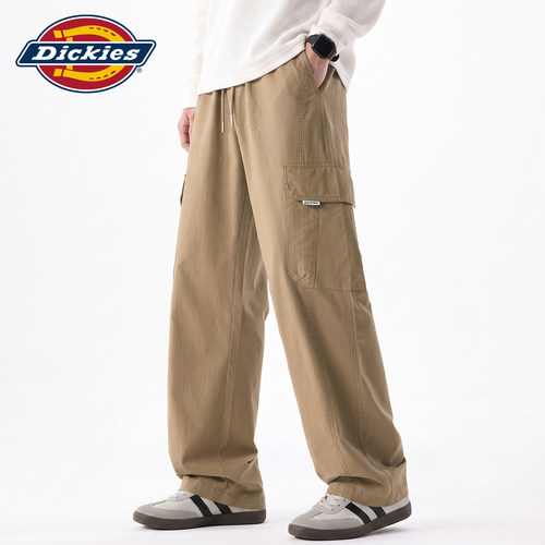 Dickies直筒阔腿梭织工装长裤