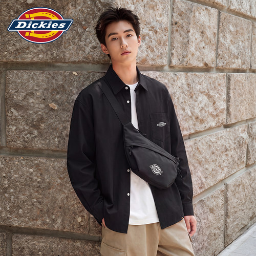 Dickies男款美式纯棉长袖衬衫