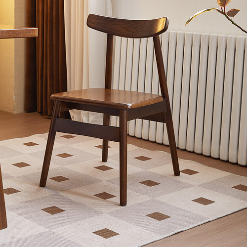 优木家具北美FAS级白蜡木餐椅全实木餐椅实木椅子办公椅北欧原木