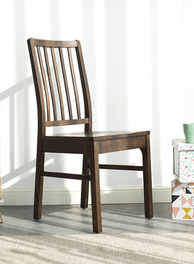 纯实木餐椅橡木实木椅子餐厅椅子办公椅书桌椅简约北欧现代家具