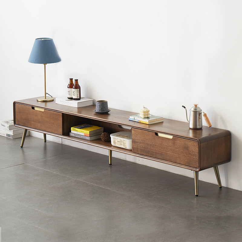 优木家具实木小户型客厅电视柜