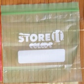 16.5 14.9厘米食品密实袋小物品收纳袋25枚装 青草绿海天蓝自封袋