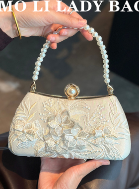 2025新款仙女汉服旗袍礼服中式复古包刺绣小众晚宴包通用款女包包