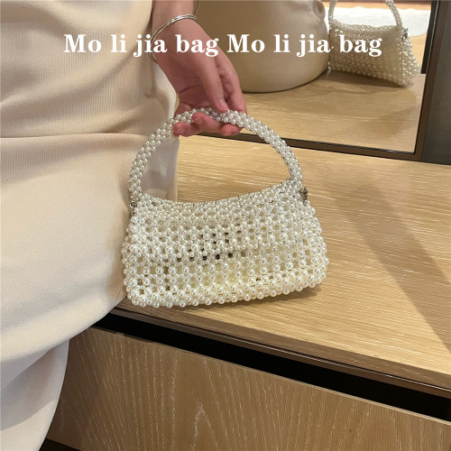 韩国ins东大门手提珍珠包