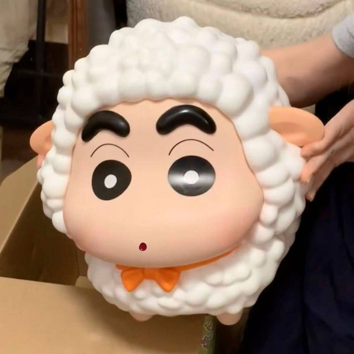 蜡笔小新发光搪胶存钱罐30cm