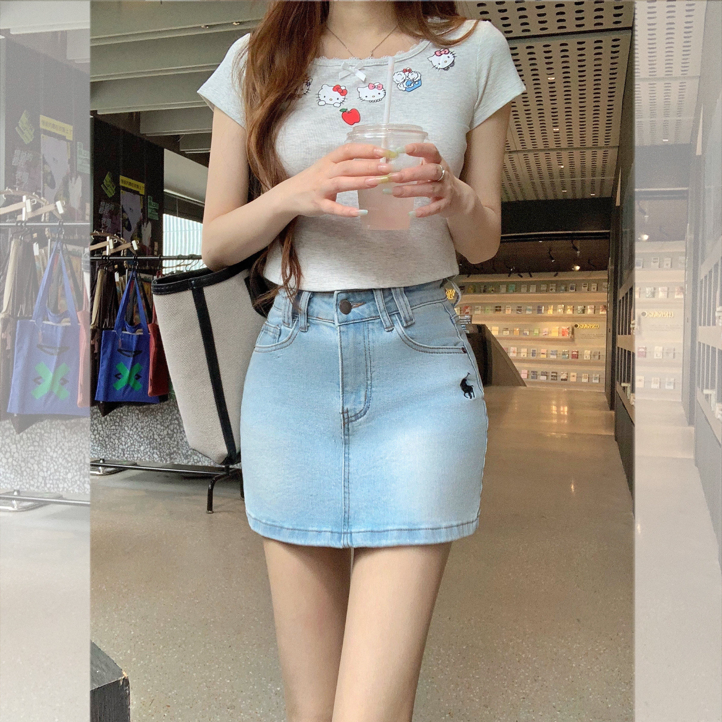 半身裙刺绣修身显瘦百搭显瘦通勤