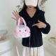 美了蒂软萌卡通手提包玉贵狗毛绒斜挎包女少女可爱小包学生单肩包