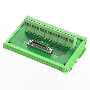 浮太SCSI50P端子台CN14/20/26/36/50/68/100P免焊槽式转接板中继