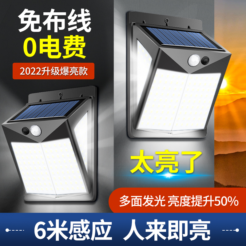 太阳能灯天黑自动亮新农村照明灯