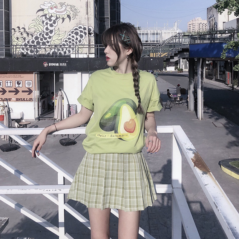 有理想国潮夏防走光西装裙牛油果绿格子百褶裙女神短裙半身裙FWBS|msdalam kategori Butik wanita / wanita, skirt - dari Buy2taobao.com untuk memberikan perkhidmatan ejen Taobao profesional membeli