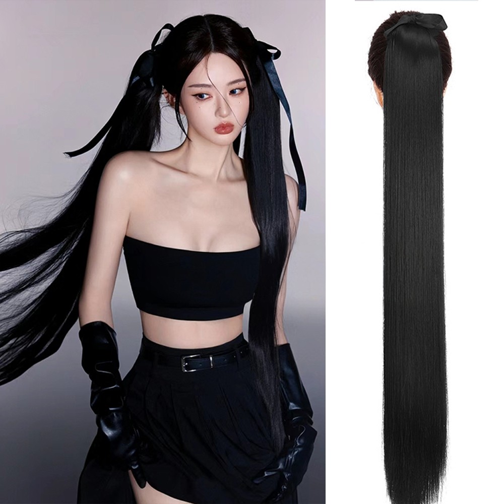 超长直发侧马尾假发辫子blackpink金智秀舞台演出假发jisoo同款,美发护发/假发,马尾,淘宝优惠券,粉丝福利购,淘宝优惠卷
