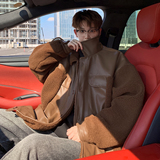 外景加厚休闲外套冬大码羊羔毛棉服青年男棉衣6681P118控168，男装棉衣，电商A034