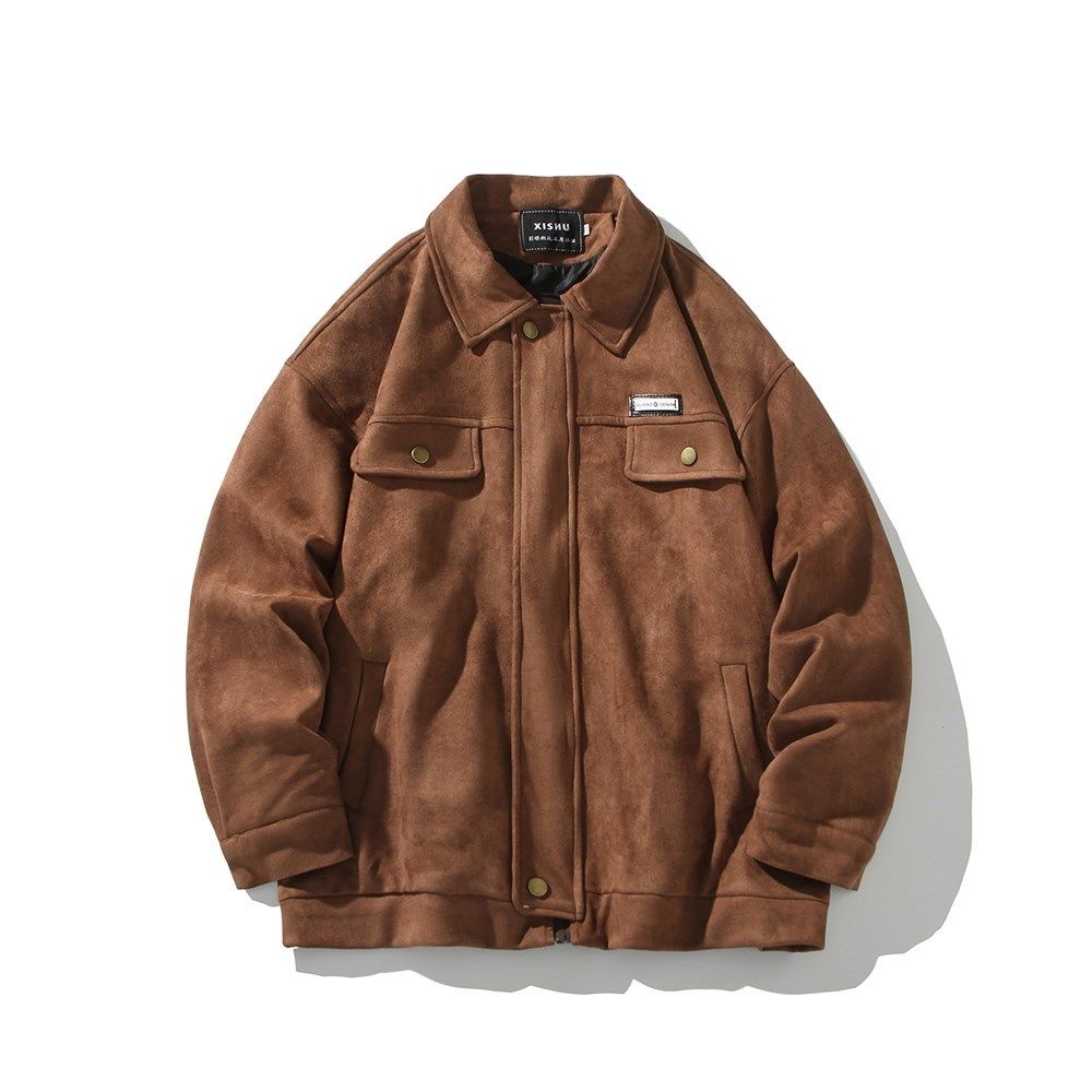 2026春新款休闲外套茄克日系潮男青年夹克白底平铺888P78控118，男装夹克，电商A034