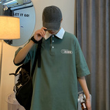 潮时尚短袖polo衫流行宽松休闲上衣男装大码T恤A0342205P30，男装Polo衫，电商A034
