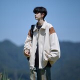 相机片新款港风宽松休闲棒球服夹克百搭外套男6631P88控118，男装夹克，电商A034