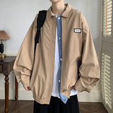 日系港风异色门襟装饰外套宽松大方春装男青年夹克2880P75控98，男装夹克，电商A034