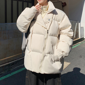 外景宽松棉服假两件外套大码棉袄 潮男加厚棉衣 6658 P120控178图片