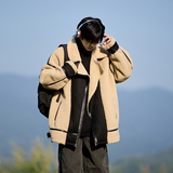 情侣款宽松外套冬装羊羔毛棉服男女潮牌加厚棉衣6661P118控178，男装棉衣，电商A034