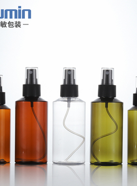 旭敏100/150ML化妆品爽肤水喷瓶 茶色/绿色黑色喷头细雾喷瓶XCH14