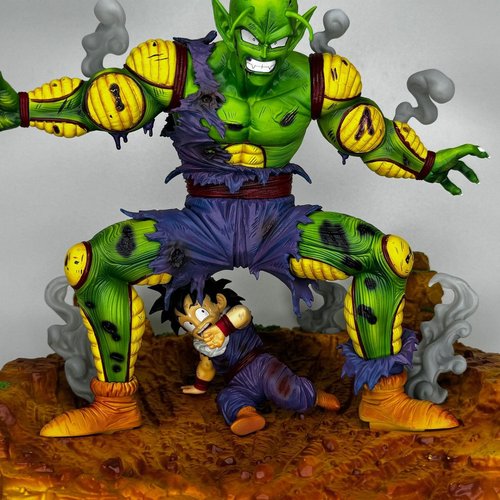 七龙珠宿敌对 战燥物比克护犊子 保护孙悟饭场景手办摆件现货