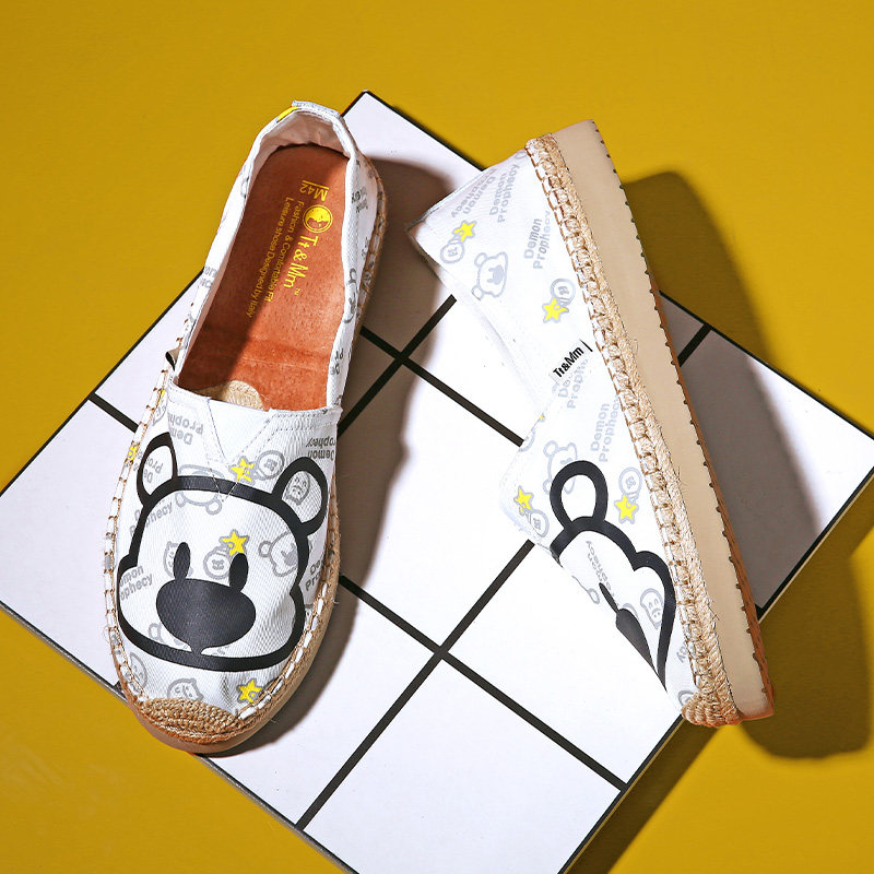 Tt&Mm/汤姆斯网红卡通动漫小熊渔夫鞋男2019夏季欧美潮街头帆布鞋在类目 流行男鞋, 帆布鞋中 - 来自Buy2taobao.com提供专业的淘宝代购服务