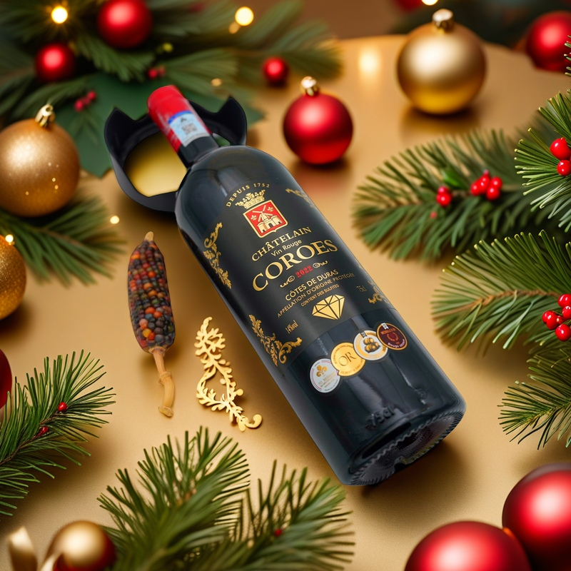 法国进口红酒卡图磨坊COROES干红葡萄酒原瓶 正品保障黑钻版高端