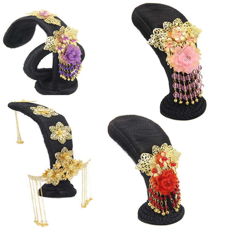 丽人行舞蹈头饰杜甫汉服古装假发